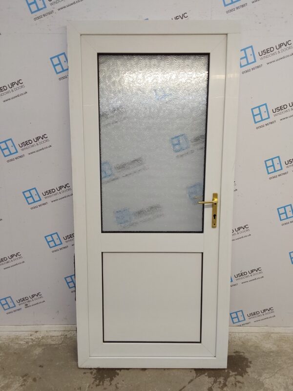 Used White Upvc Back Door (Outwards Opening) 925mm x 2025mm 0607 - Image 6