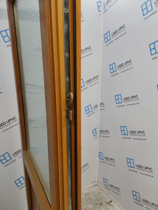 Used Oak Upvc Back Door 900mm x 2090mm 0586 - Image 4