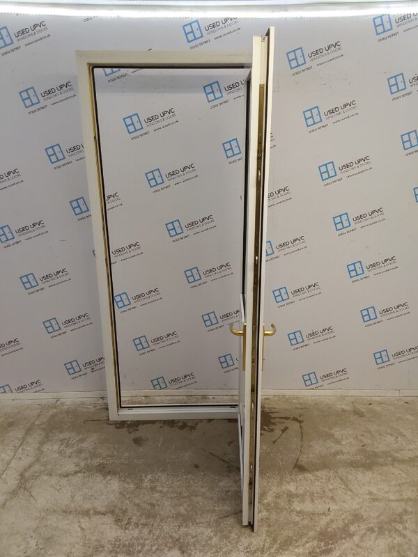 Used White Upvc Back Door 910mm x 2120mm 0669 - Image 3