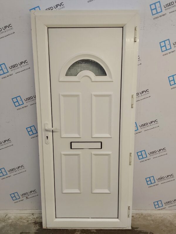 Used White Upvc Front Door 925mm x 2120mm 0462 - Image 2
