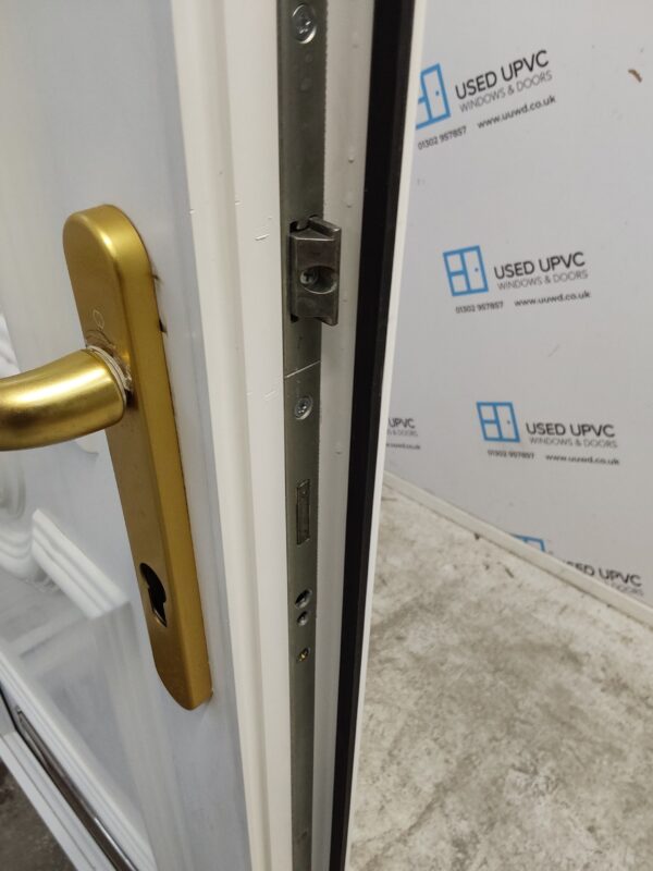 Used White Upvc Front Door 880mm x 2100mm (reduce to 850mm) 0367 - Image 5