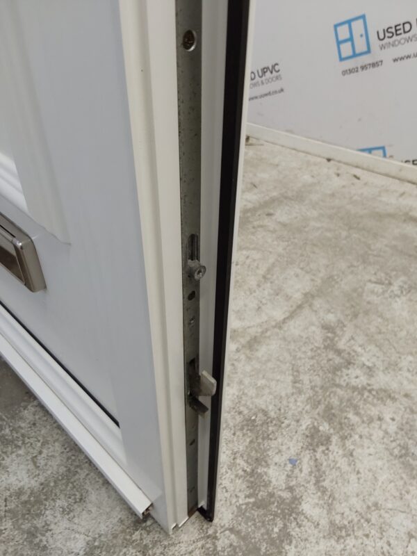 Used White Upvc Front Door 880mm x 2100mm (reduce to 850mm) 0367 - Image 6