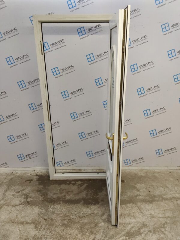 Used White Upvc Front Door 905mm x 2100mm (reduce to 890mm) 0365 - Image 3