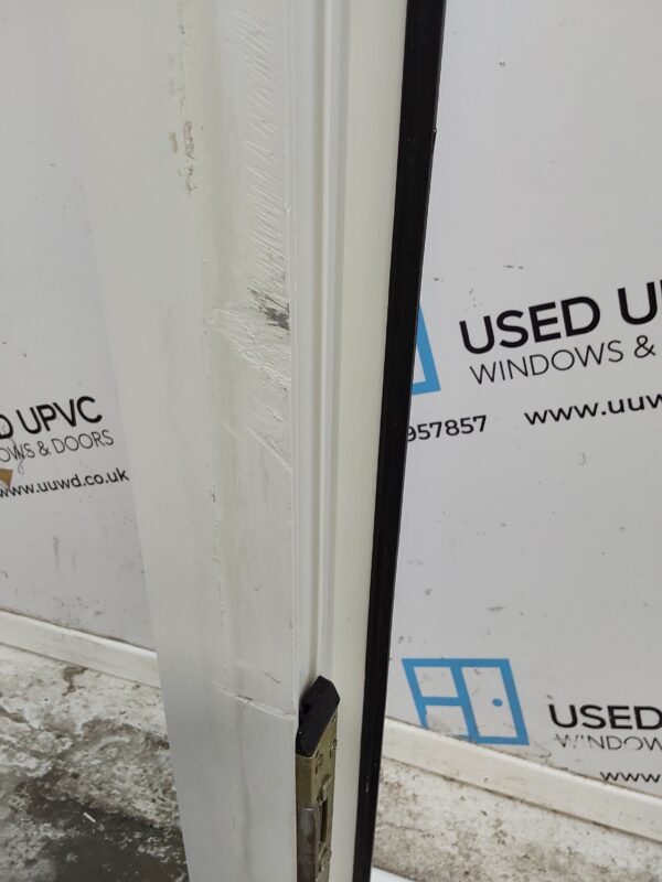 Used White Upvc Front Door 905mm x 2100mm (reduce to 890mm) 0365 - Image 6