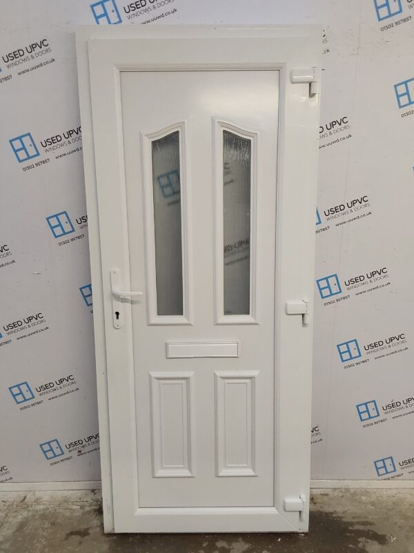 Used White Upvc Front Door 900mm x 2070mm 0339 - Image 2