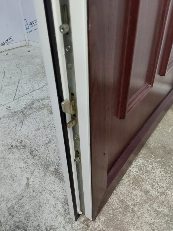 Used Rosewood Upvc Front Door 970mm x 2055mm (reduce to 950mm) 0264 - Image 10
