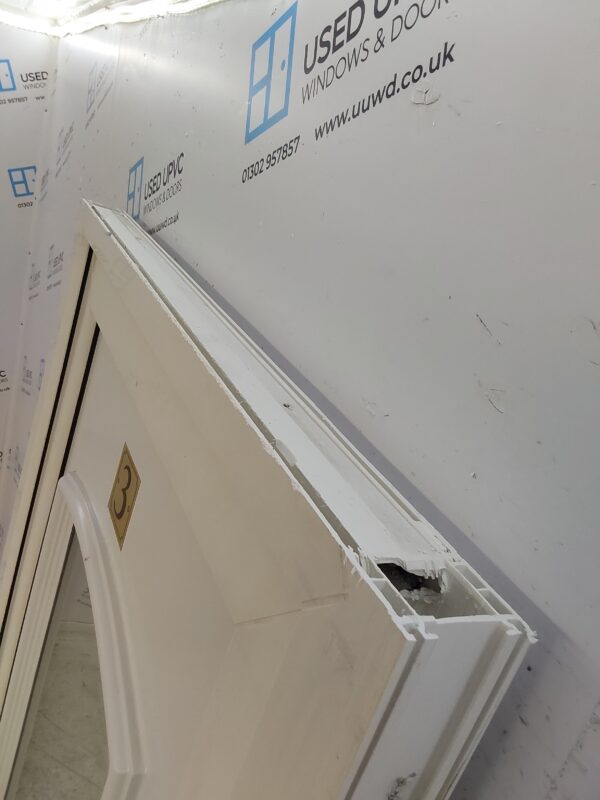Used White Upvc Front Door 900mm x 2100mm 0173 - Image 4