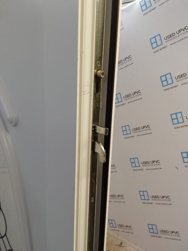 Used White Upvc Front Door 890mm x 2070mm 0100 - Image 5