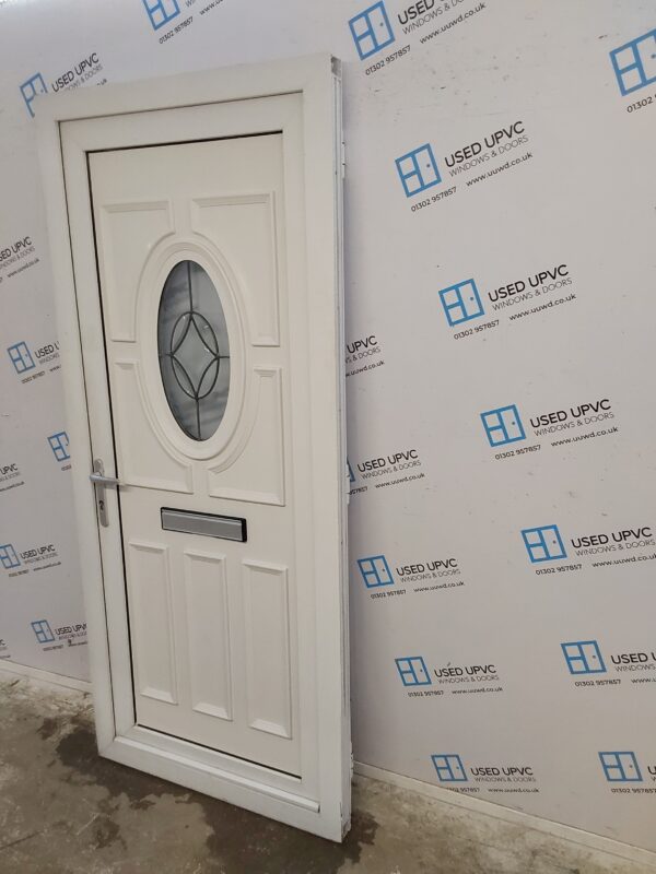 Used White Upvc Front Door 925mm x 2105mm 0042 - Image 4
