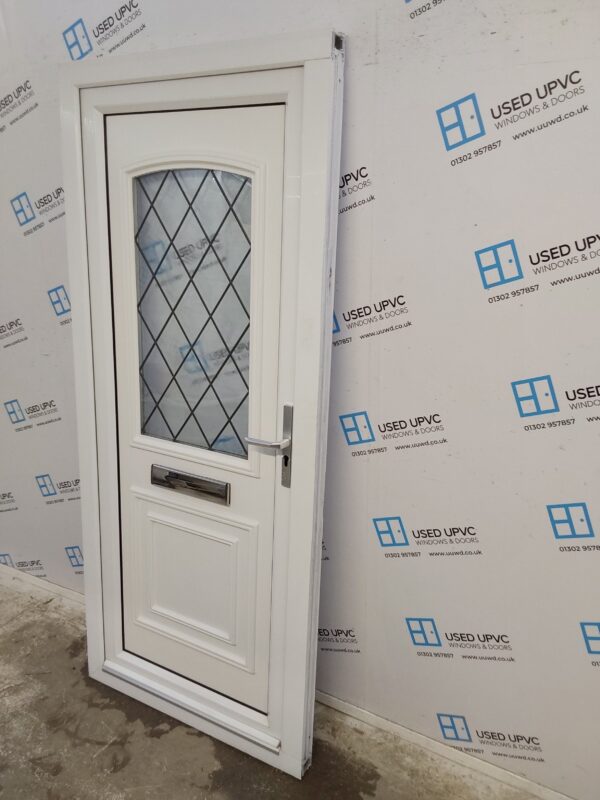 Used White Upvc Front Door 900mm x 2055mm 0403 - Image 5