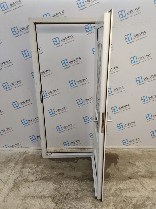 Used White Upvc Front Door 900mm x 2055mm 0403 - Image 3