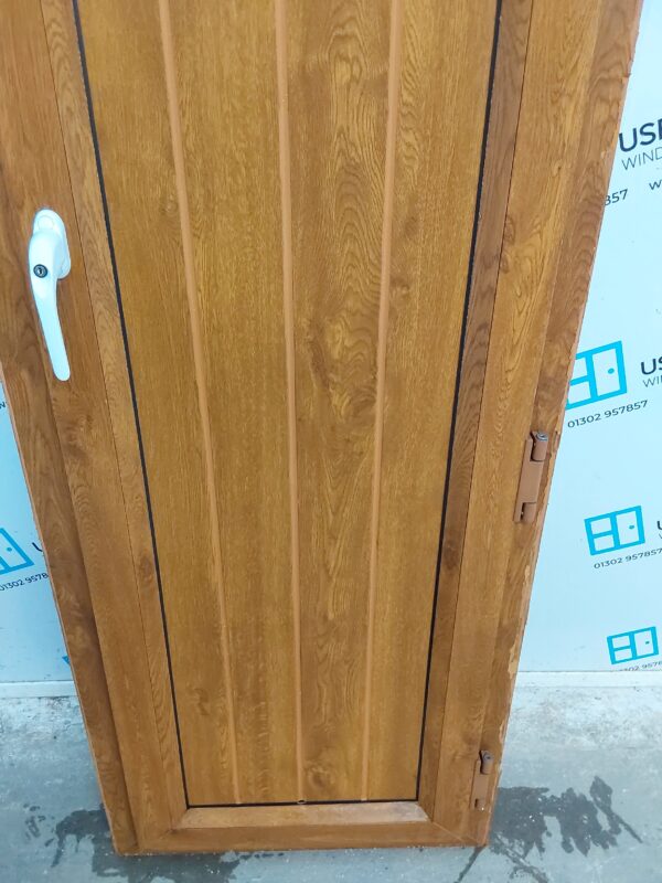 Used Oak Upvc Door 620mm x 2050mm 0028 - Image 6