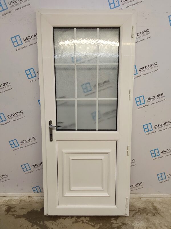 Used White Upvc Back Door 920mm x 2085mm C6048 - Image 2