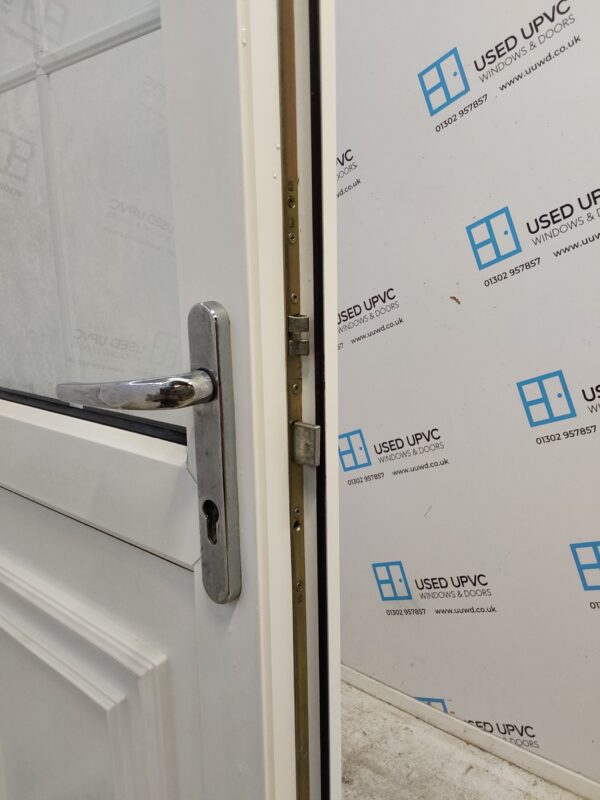 Used White Upvc Back Door 920mm x 2085mm C6048 - Image 5