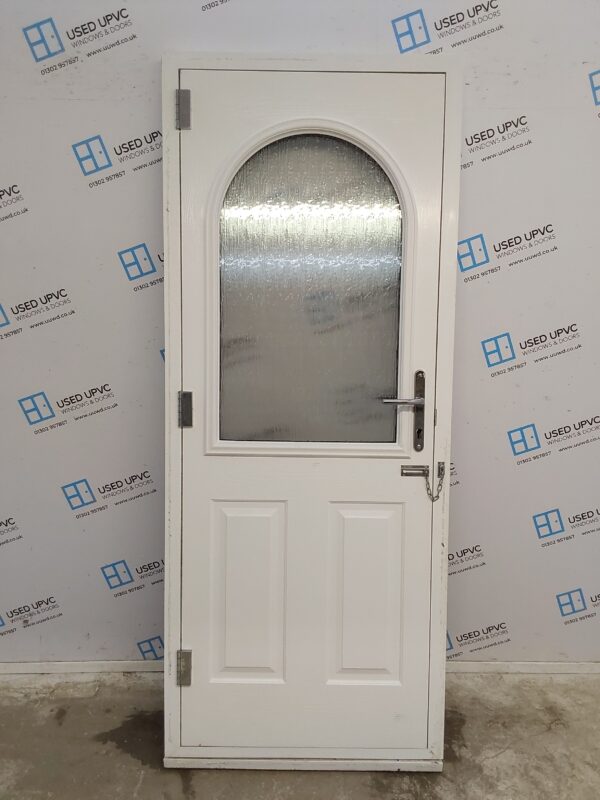 Used Dark Blue Composite Back Door 845mm x 2100mm C7D004 - Image 2