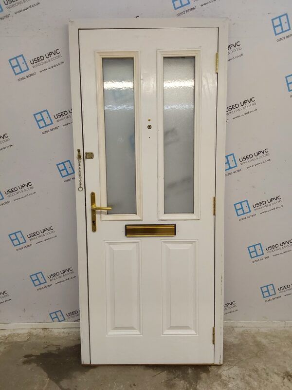 Used White Composite Front Door 880mm x 2050mm C7D016 - Image 2