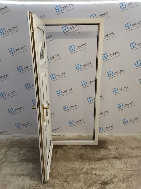 Used White Upvc Back Door 915mm x 2045mm C7D038 - Image 3