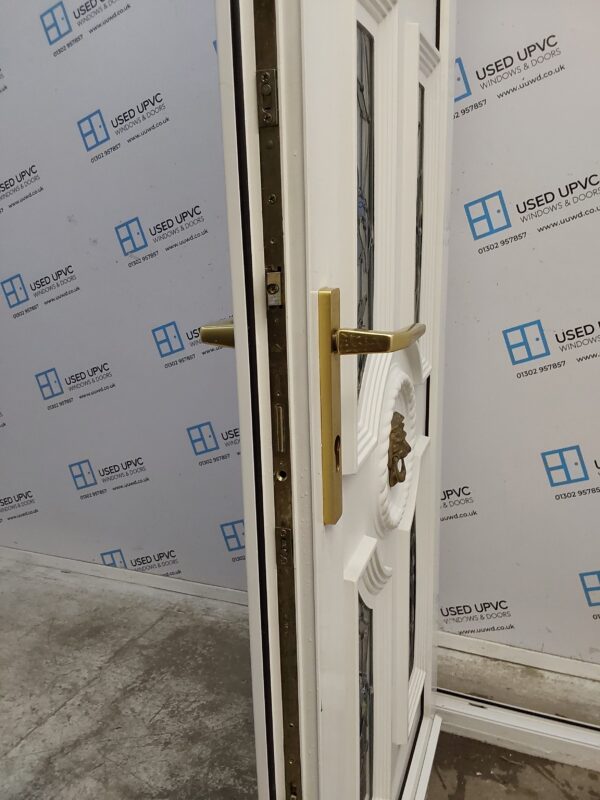 Used White Upvc Back Door 915mm x 2045mm C7D038 - Image 5