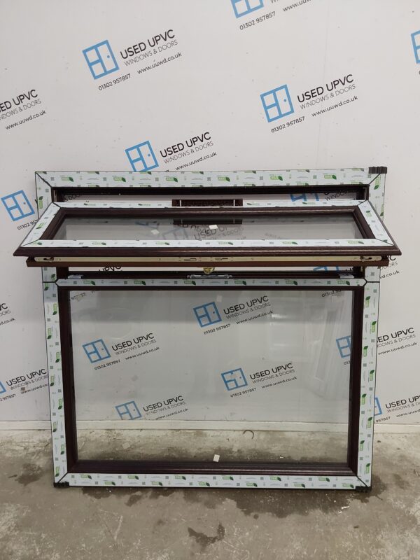 Brand New Rosewood Upvc Window 1190mm x 1170mm LW0122 - Image 3