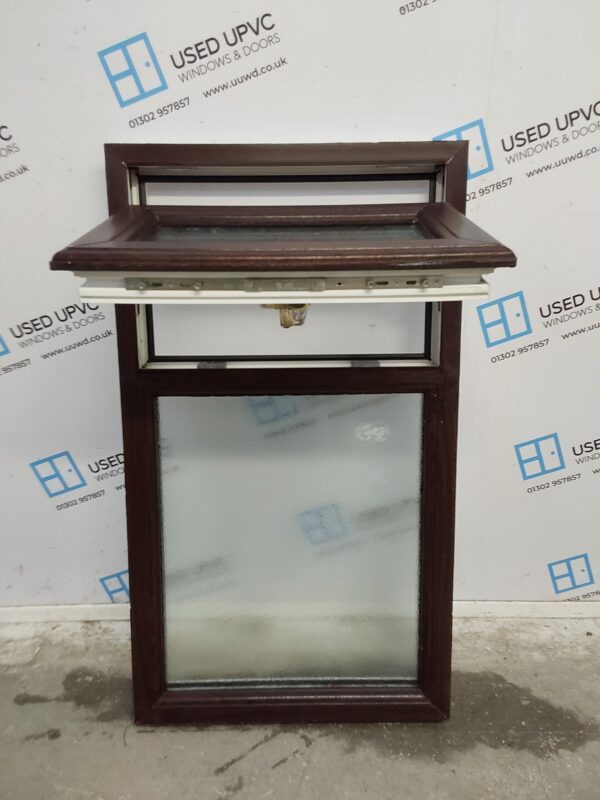 Used Rosewood Upvc Window 620mm x 1090mm C4W142 - Image 3