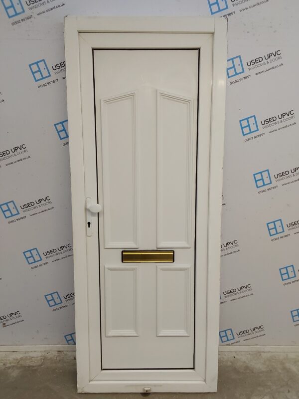 Used White Upvc Front Door 820mm x 2065mm 0552
