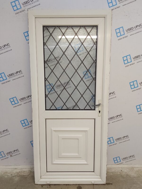 Used White Upvc Back Door 895mm x 2060mm 0339