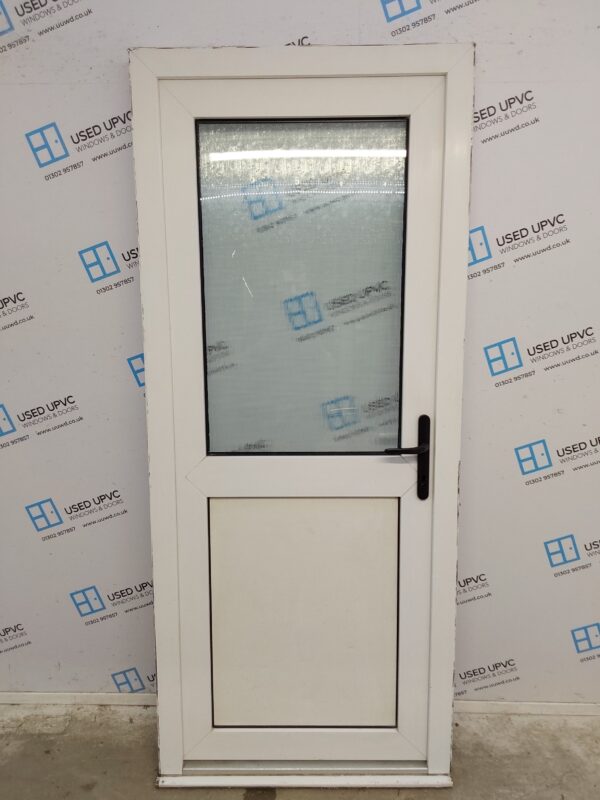 Used White Upvc Back Door 865mm x 2035mm 0690
