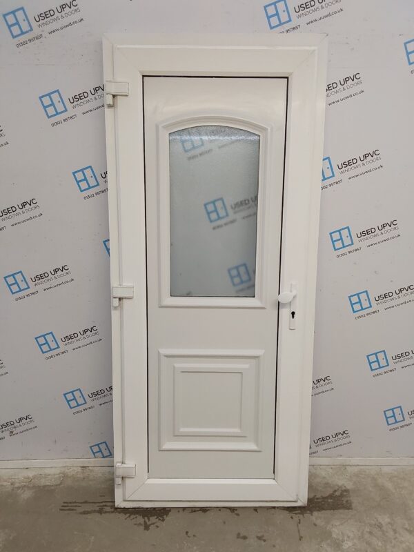 Used White Upvc Back Door (Outwards Opening) 895mm x 2070mm 0803