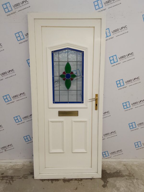 Used White Upvc Front Door 895mm x 2070mm 0703