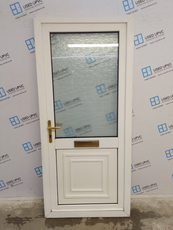 Used White Upvc Front Door 925mm x 2050mm 0529