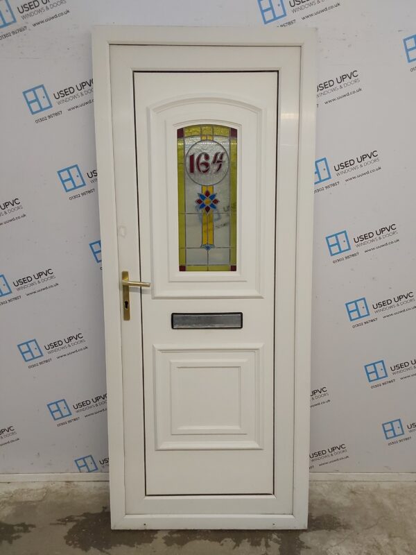 Used White Upvc Front Door 865mm x 2075mm 0367