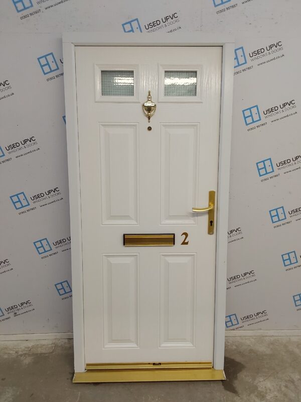 Used White Composite Front Door 915mm x 1965mm C6013