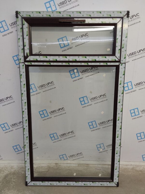 Brand New Rosewood Upvc Window 1010mm x 1770mm LW0017