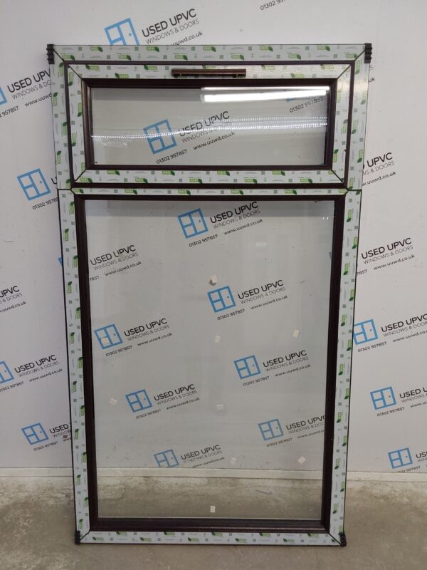 Brand New Rosewood Upvc Window 1025mm x 1795mm LW0018
