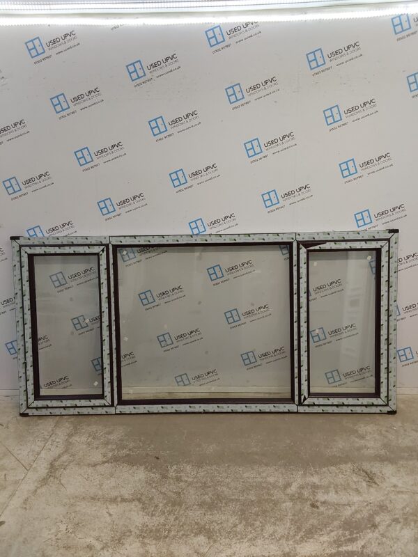 Brand New Rosewood Upvc Window 2420mm x 1160mm LW0065