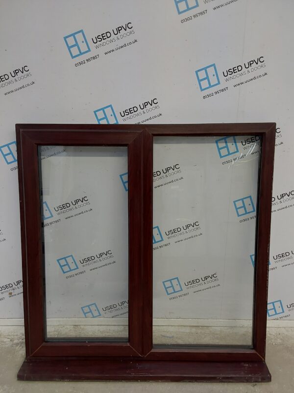 Used Rosewood Upvc Window 1180mm x 1180mm LW0135