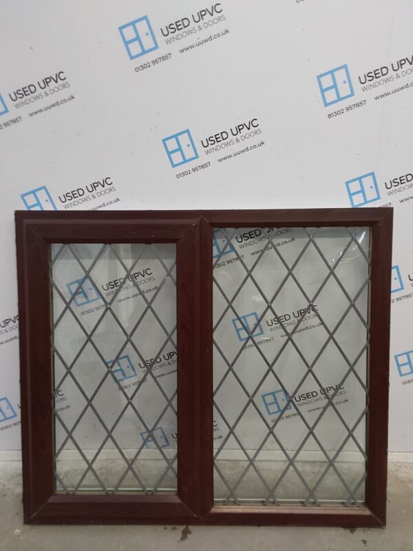 Used Rosewood Upvc Window 1180mm x 1025mm LW0132