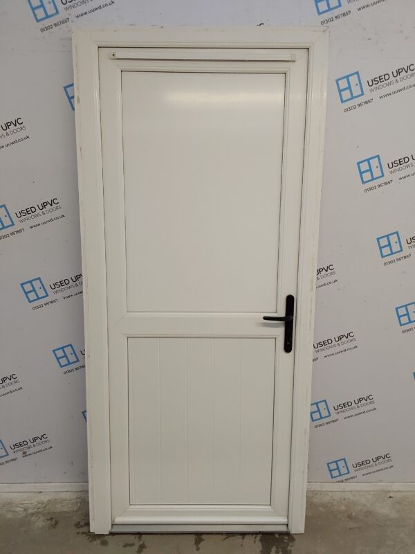 Used White Upvc Back Door 925mm x 2030mm (reduce to 905mm) 0765