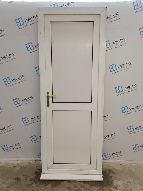 Used White Upvc Back Door 870mm x 2285mm 0008