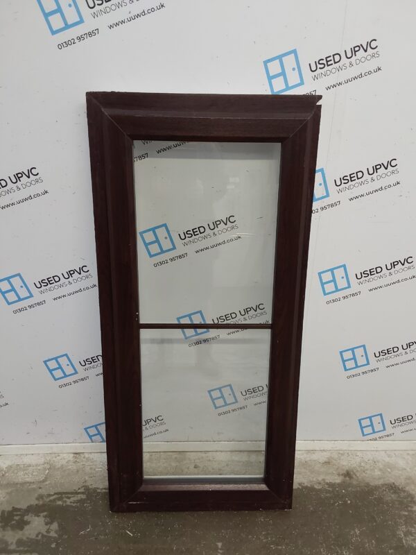 Used Rosewood Upvc Window 615mm x 1320mm W0121
