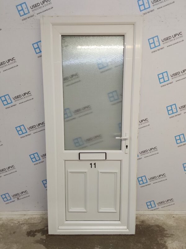 Used White Upvc Front Door 870mm x 2060mm 0733