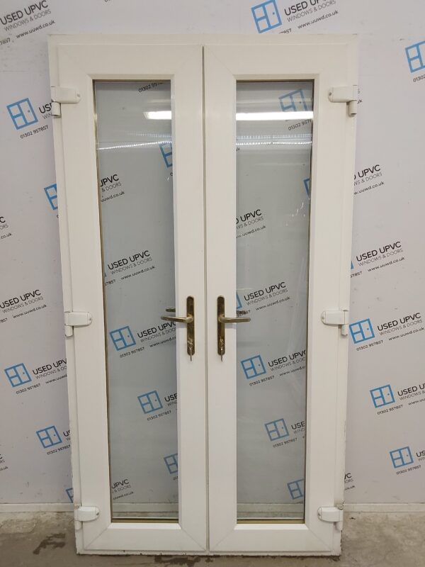 Used White Upvc French Doors 1125mm x 2075mm EA2