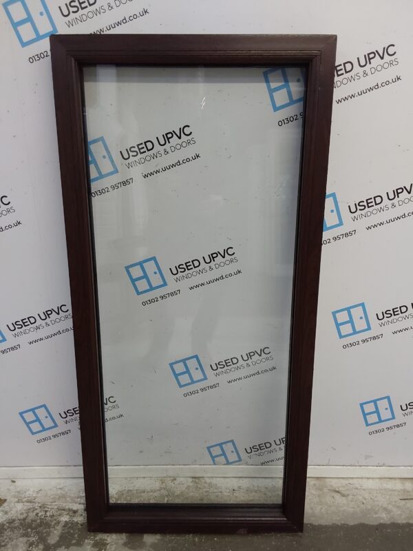 Used Rosewood Upvc Window 610mm x 1285mm C4W159 - Image 2