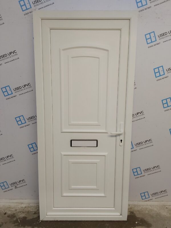 Used White Upvc Front Door 925mm x 2055mm 0339