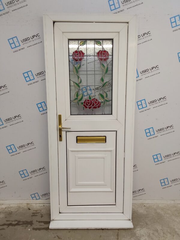 Used White Upvc Stable Door 850mm x 2055mm (Reduce To 810mm) 0441
