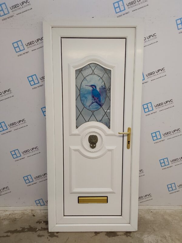 Used White Upvc Front Door 900mm x 2050mm 0765