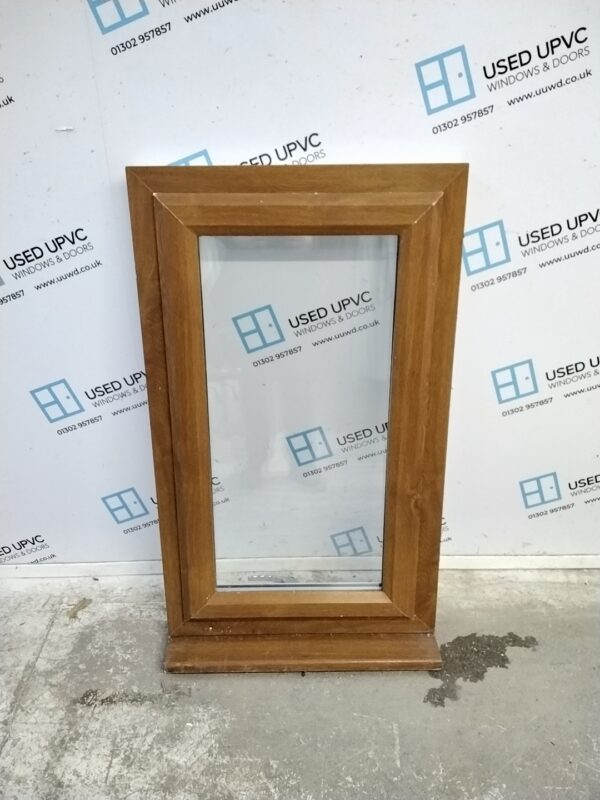 Used Oak Upvc Window 625mm x 1065mm C3007