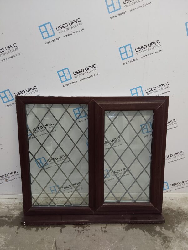 Used Rosewood Upvc Window 1190mm x 1045mm LW0135