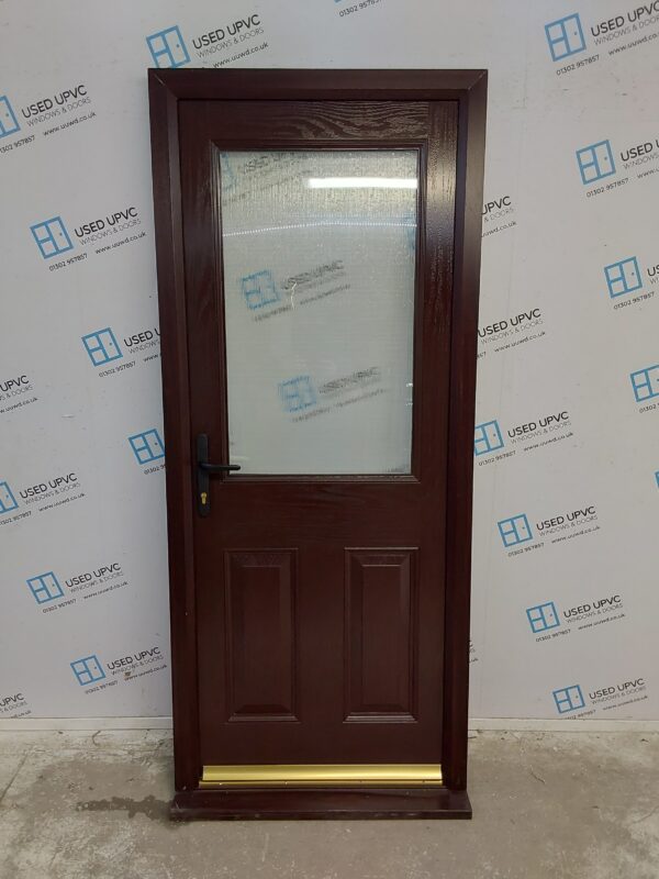 Brand New Brown Composite Back Door 880mm x 2070mm ND33