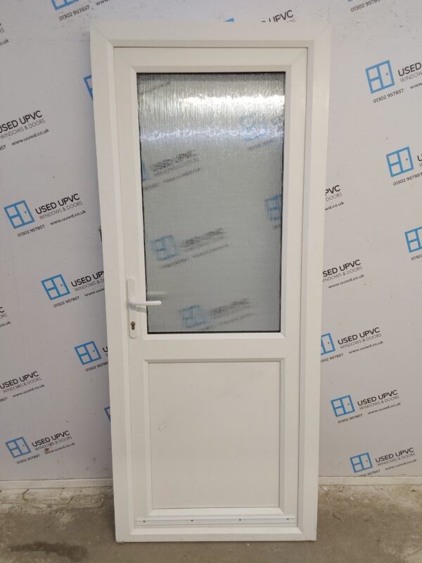 Brand New White Upvc Back Door 840mm x 2015mm ND71
